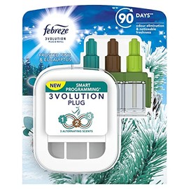 Febreze 3Volution Smart Programming Air Freshener Plug-In Starter Kit Frosted Pine 20ML