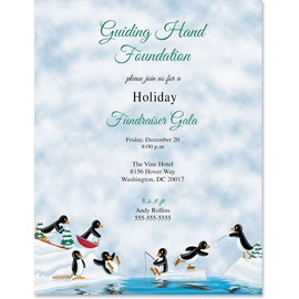 Paperdirect Penguin Winter Wonderland Holiday Christmas Theme Stationery, Border Paper, Letterhead 8.5 x 11, 100 sheets, Elegant Premium Writing Paper, Decorative Printer Paper