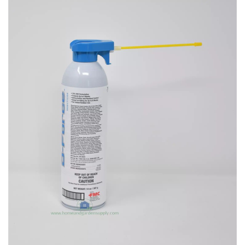 FMC D-Force Aerosol Insecticide Controls Bed Bugs Spiders Pests