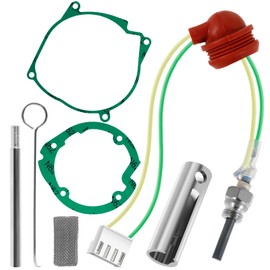 Glow Plug Repair Kit 12V 2KW 5KW 8KW Air Diesel Parking Heater Part Kit with Filter and Removal Fitting Tool Ceramic Air Diesel Heater Glow Plug Repair Kit Parts Accessories for Parking Heaters