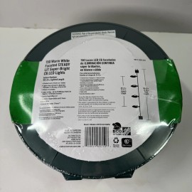 Home Accents Holiday 150 Count Warm White Faceted Steady Lit C6 LED Lights