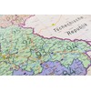Postcode Map of Germany with Lamination on Both Sides Poster