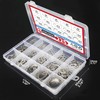 225Pcs External Retaining Rings Snap Rings Assortment Kit, 304 Stainless
