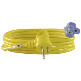 Conntek 24161-108 I-Ring Extension Cord 9-Foot 16/3 Bright Yellow Jacket U.S. I-Ring Male Plug