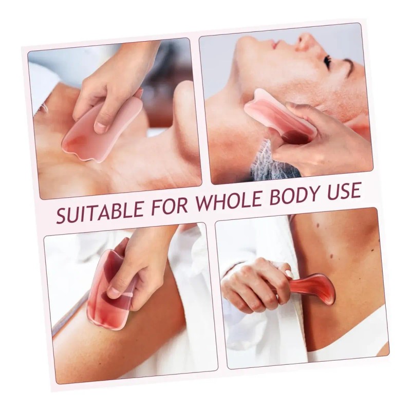Rodillo Masaje Facial Gua Sha De Jade Antienvejecimiento Kit