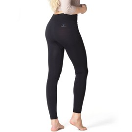 Anti-cellulite Sleep Leggings For Skin Care And Thermal Regulation At Night, Reduces Skin Imperfections, For Women, Extremely Soft (Alhena Women Beauty Sleepleggings Lang) - Black , size: XS