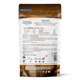 Papilla para Aves Silvestres 250g | Alimentación Manual y Recuperación | Papilla para Loros Alta Calidad y Fácil Preparación | Nutrición Balanceada y Sabor Único
