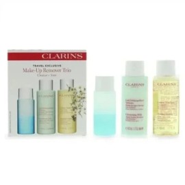 Clarins NEW SEALED, Clarins Make-Up Remover Travel Trio 3-Piece Set