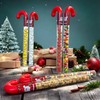 G-Box 50 Empty Christmas Candy Cane Tubes with Red Topper