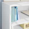 Max & Lily Classic 3-Shelf, White Bookcase