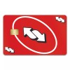 KCD 3 Pack Reverse UNO Credit Card Skin Red Debit