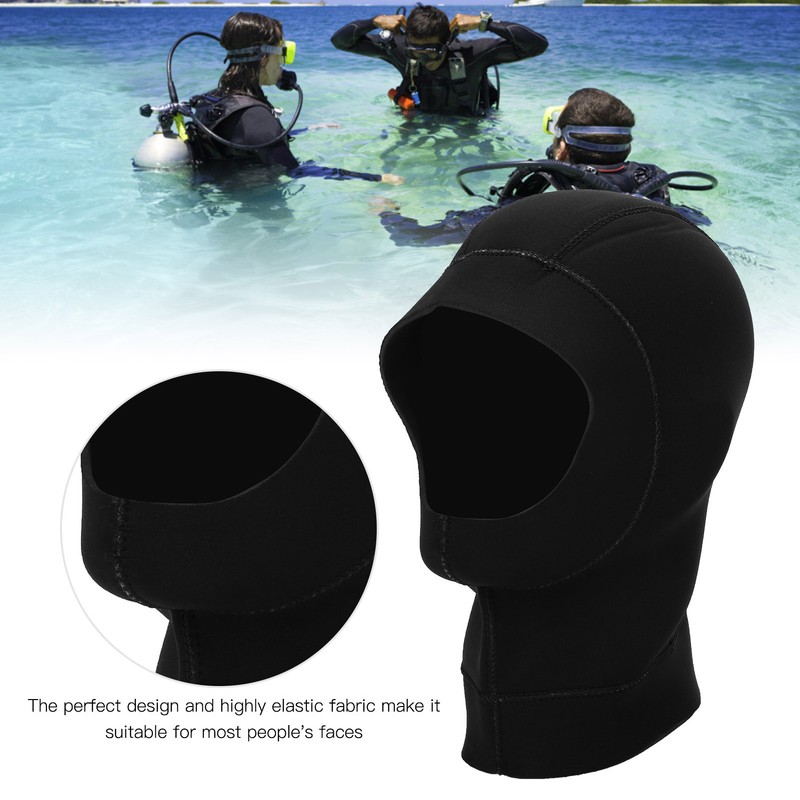 Water Sports 3MM Neoprene Thermal Diving Cap Stretchable Diving Hood