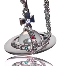 Liberte555 Mine Accessory Necklace Subcal Mine Saturn Subcal Series Mass Production Type Disease System Harajuku Series Angel Area Silver