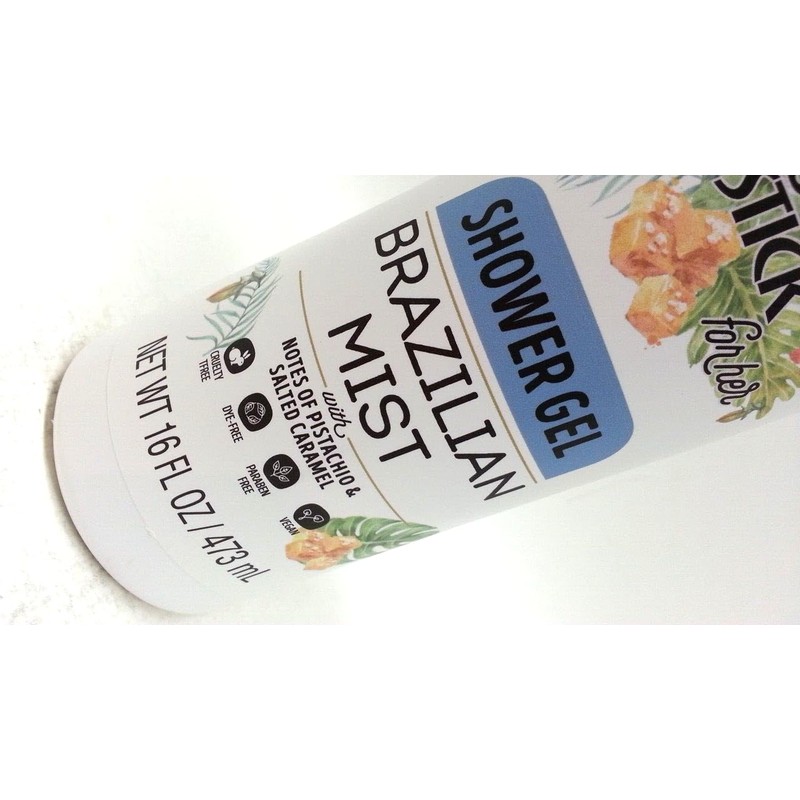 Power Stick Brazilian Mist Shower Gel Notes of Pistachio &
