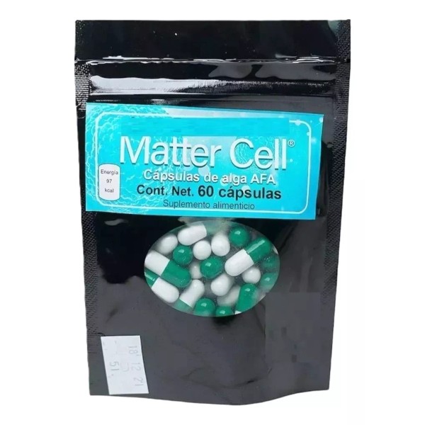 MATTER CELL Precursor De Células Madre, Alga Afa 3 Pzas 60 Caps C/u