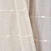 Lush Decor Farmhouse Textured Grommet Sheer Window Curtain Panel Pair,