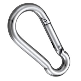 OCTOPUS 21-Stainless Steel Carbine Spring Snap Link Hook, Keychain 60,70,80 mm - 6 pcs / 60 mm