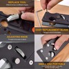 Chamfer Plane-Woodworking Edge Corner Plane with Auxiliary Locator, Hand Plane