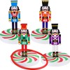 Christmas Wooden Ring Toss Game Set, Christmas Ring Toss with