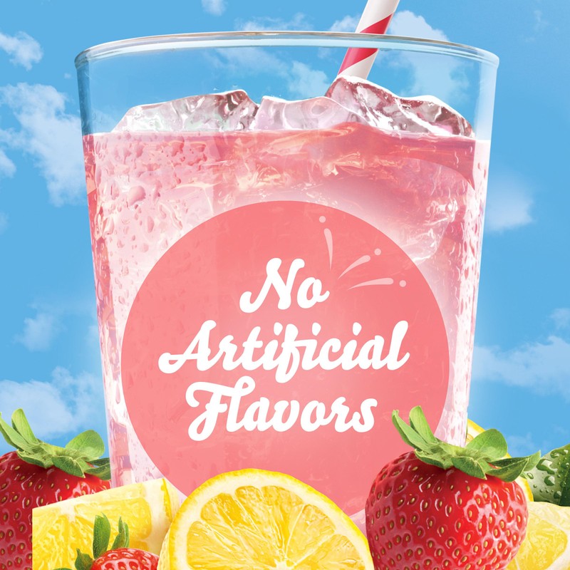 Crystal Light Liquid Strawberry Lemonade Naturally Flavored Drink Mix, 1.62