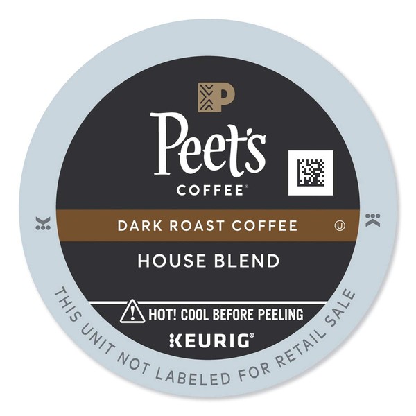 Peet's Coffee & Tea House Blend K-Cup Pack for Keurig K-Cup Brewers, 22 Count