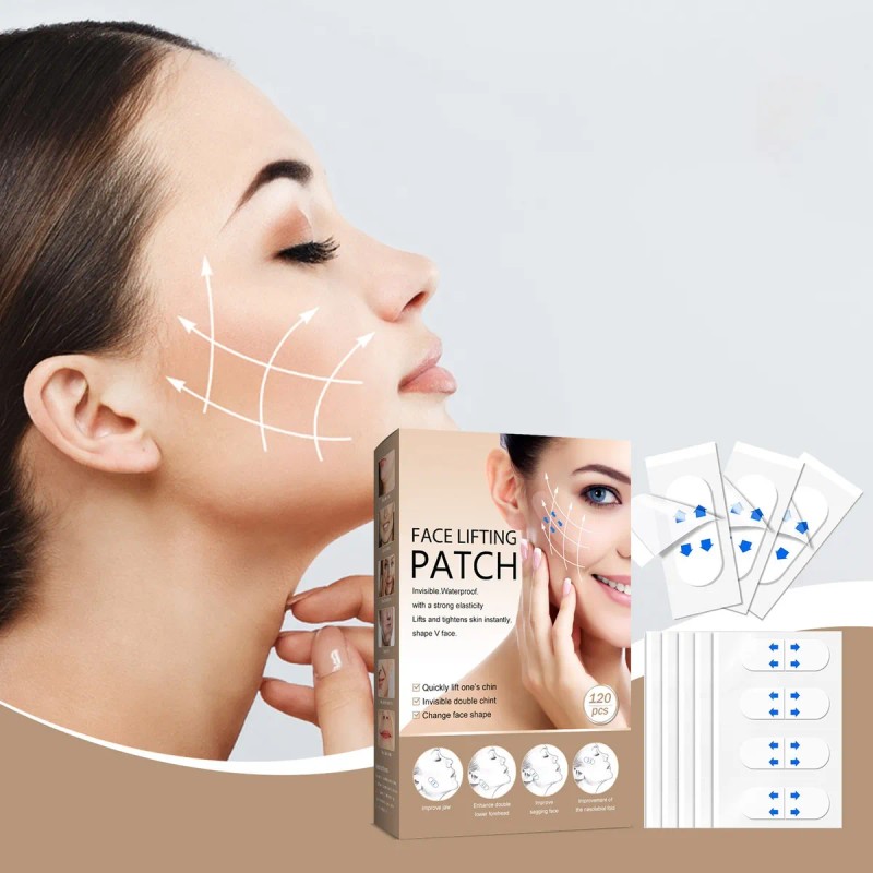 Cinta Lifting Para Cara Y Cuello, Efecto Reafirmante 120pcs
