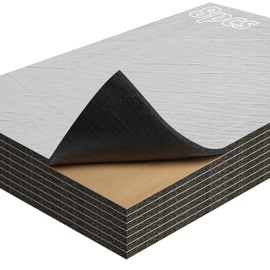 197 mil Sound Deadening Mat, 8.6 sqft Car Sound Deading Material Sound Deadener Mat, Heat Insulation Self-Adhesive Automotive Sound Deadening for Car Hood Engine Roof Door and Door(8 Piece)