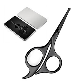 HASTHIP® Tijeras Pequeñas con Punta Redonda, Tijeras Profesionales de Aseo para Cuidado Personal y Recorte de Vello Facial, Nariz, Orejas y Cejas para Hombres y Mujeres
