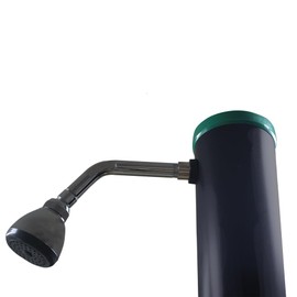Aqua Select 5.3 Gallon Solar Outdoor Shower | 7' Tall Solar Shower | Black Solar Water Heater | Adjustable Showerhead and Spigot | Perfect for Swimming Pool or Backyard