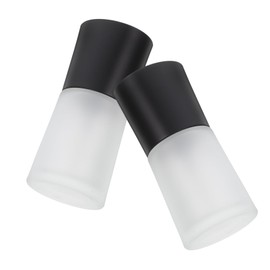 Gatuida 2Pcs Refillable Foundation Bottles Durable Cosmetics Containers with Press Pump Design for Foundation Lotion Essential Oils Convenient Travel Storage