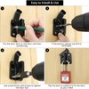 QWORK® Shed Lock, Stainless Steel Gate Latch, Left Open Bolt