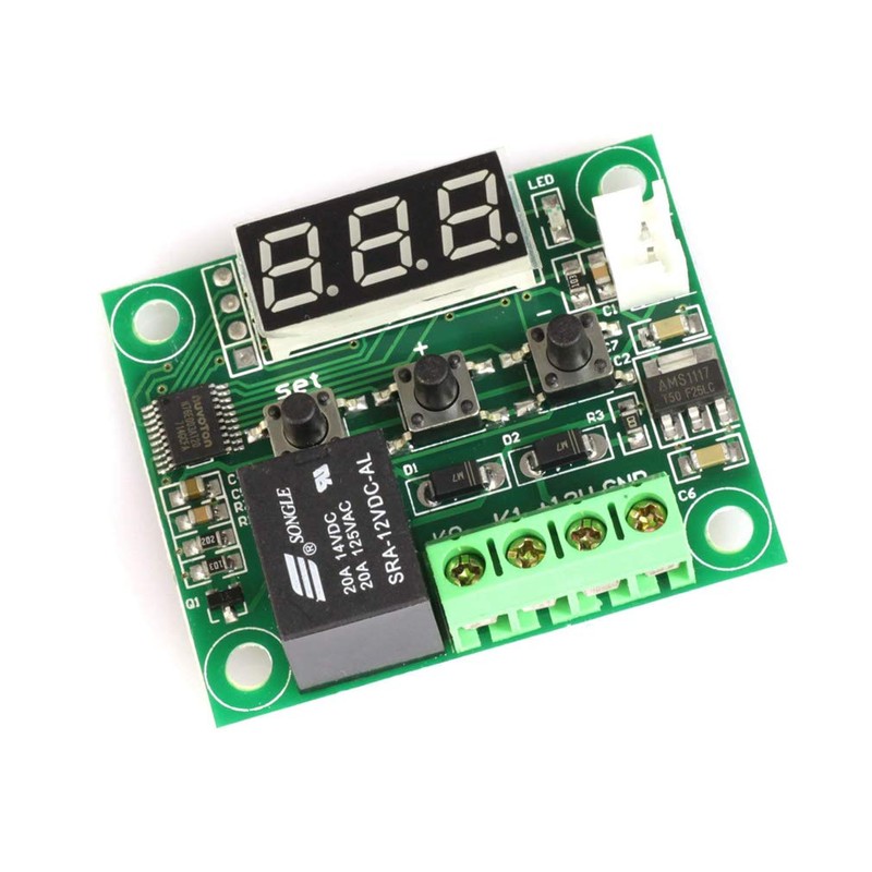 Hailege 2pcs W1209 with Case 12V DC Digital Temperature Controller