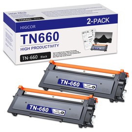 TN660 Toner Cartridge Replacement for Brother TN660 TN630 TN-660 High Yield to use with HL-L2300D HL-L2380DW HL-L2320D DCP-L2540DW HL-L2340DW HL-L2360DW MFC-L2720DW Printer (Black, 2 Pack)