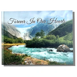 Funeral Guest Book Hardcover Memorial