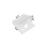50pcs White Color Plastic Furniture Chest Drawer Bottom Repair Fixing