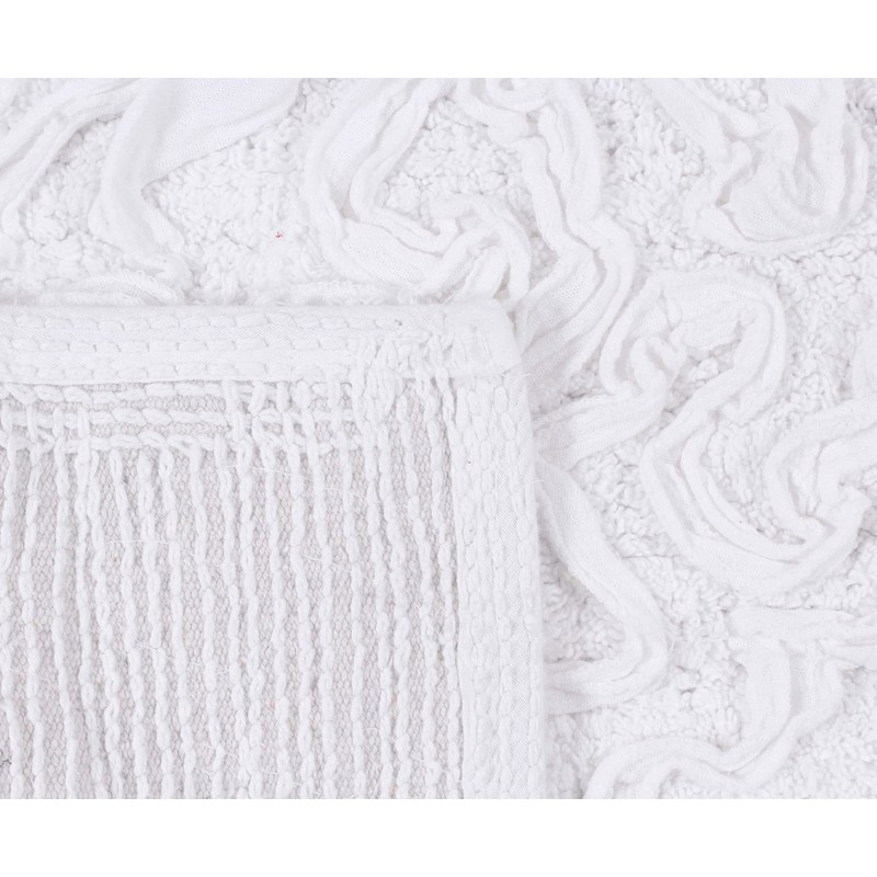 Home Weavers Bell Flower Toilet Lid Cover – 18"x18", 100%