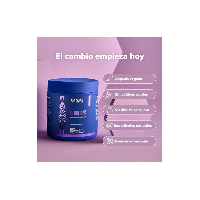 Birdman Berberina HCL 900 mg | Sin Aditivos, Sin Rellenos