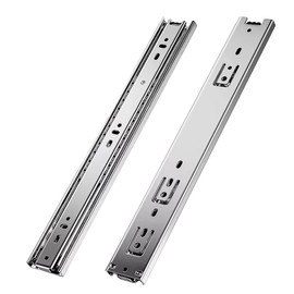 MOCNT 1 Pair (2 Piece) Heavy Duty 35mm Drawer Runners 250mm Drawer Rail Runners 35kg Ball Bearing Steel Drawer Slides Cabinet Sliding Extension Kitchen Desk Rail Runners