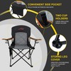 FAIR WIND Oversized Fully Padded Camping Chair, Heavy Duty Quad