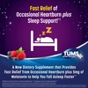 TUMS Heartburn Plus Sleep Support Chewable Dietary Supplement Tablets for