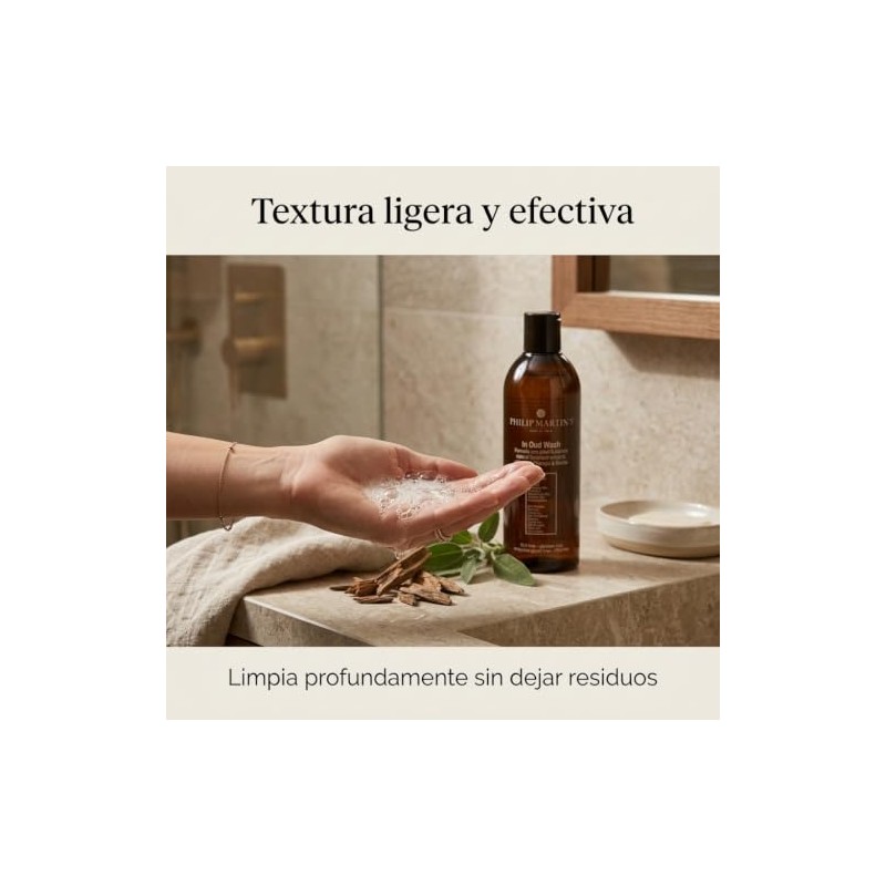 PHILIP MARTIN'S In Oud Wash Shampoo Purificador Profesional, Limpieza Profunda