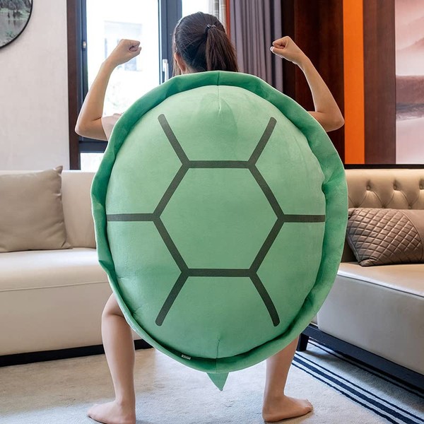 Srutirbo Wearable Turtle Shell Pillow, Removable Oversized Doll Stuffed Animal