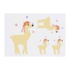 4 x 'Lama With A Butterfly On Her Nose' Temporary