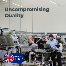 Prescott Plastics 2” (50.8mm) Outer Perimeter Ribbed Plastic Hole Caps, Square Black Metal Tubing End Caps, Strong Furniture Leg Inserts, Impact & Weather Resistant, Made in The USA - 20 Pack