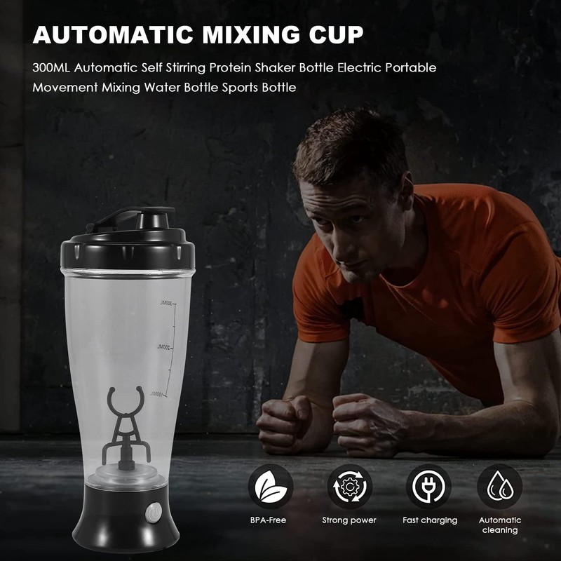 Hausdec 300ML Automatic Self Stirring Protein Electric Portable Movement Mixing
