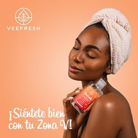 VeeFresh - VeeGentle jabón íntimo femenino con vinagre de manzana y pH Equilibrado - Limpiador Vaginal Suave y Calmante de 250 ml para Mujeres - Higie