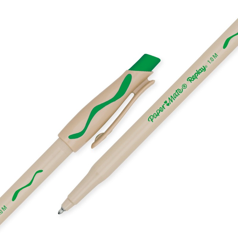Paper Mate Replay Medium Green blister x 2