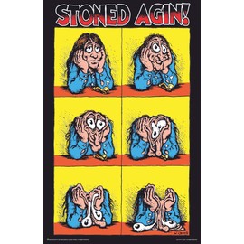 Scorpio Posters Stoned Agin! - by R. Crumb - Laminated Poster - 11.5" x 17.5"