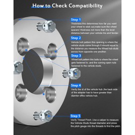 ECCPP 4PCS 4 Lug 1" Wheel Spacers Adapters 4x110 to 4x156 12x1.25 74mm Compatible with 2007-2016 for Rancher 420 Wheel Adapters 2002-2007 for Eiger 400 2008-2017 for King Quad 400 Wheel Adapters
