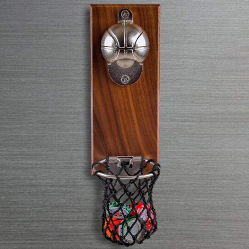 Wall Mounted Bottle Opener with Magnetic Lid Beer Bottle Opener